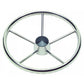 Schmitt Marine 170 Finger Grip Destroyer 5-Spoke 15.5" Stainless Steel Cap 3/4" Tapered Shaft w/Knob [1731521FGK-R]