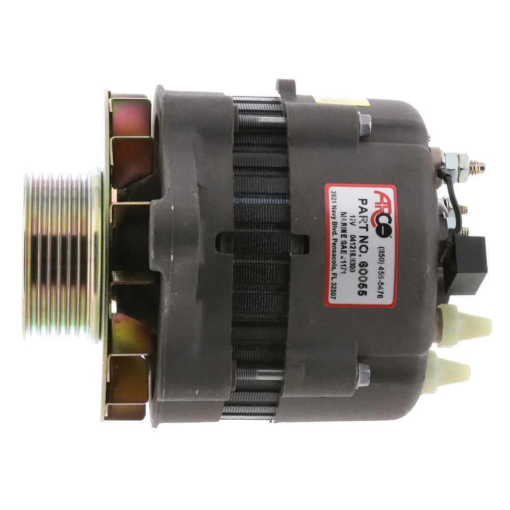 ARCO Marine Premium Replacement Alternator w/Multi-Groove Pulley - 12V 55A [60055]