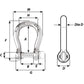 Wichard Not Self-Locking Bow Shackle - 16mm Diameter - 5/8" [1247W]