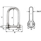 Wichard Self-Locking Large Opening Shackle - 10mm Diameter - 13/32" [1265W]
