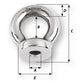 Wichard 6mm Eye Nut - 1/2" Diameter [6333W]