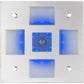 Sea-Dog Square LED Mirror Light w/On/Off Dimmer - White  Blue [401840-3]