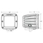 RIGID Industries D-Series Spot w/Amber Pro Lens - Pair [20252]