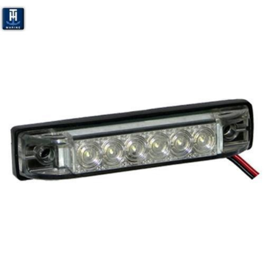 TH Marine Slim Line LED Utility Strip Light White 6", LED-51805-DP