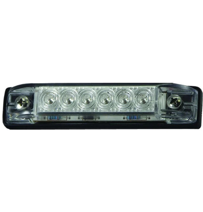TH Marine Slim Line LED Utility Strip Light Blue 8". LED-51811-DP