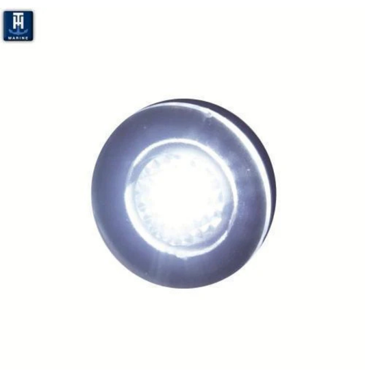 TH Marine Flush Head LED Livewell Light White, LED-51874-DP