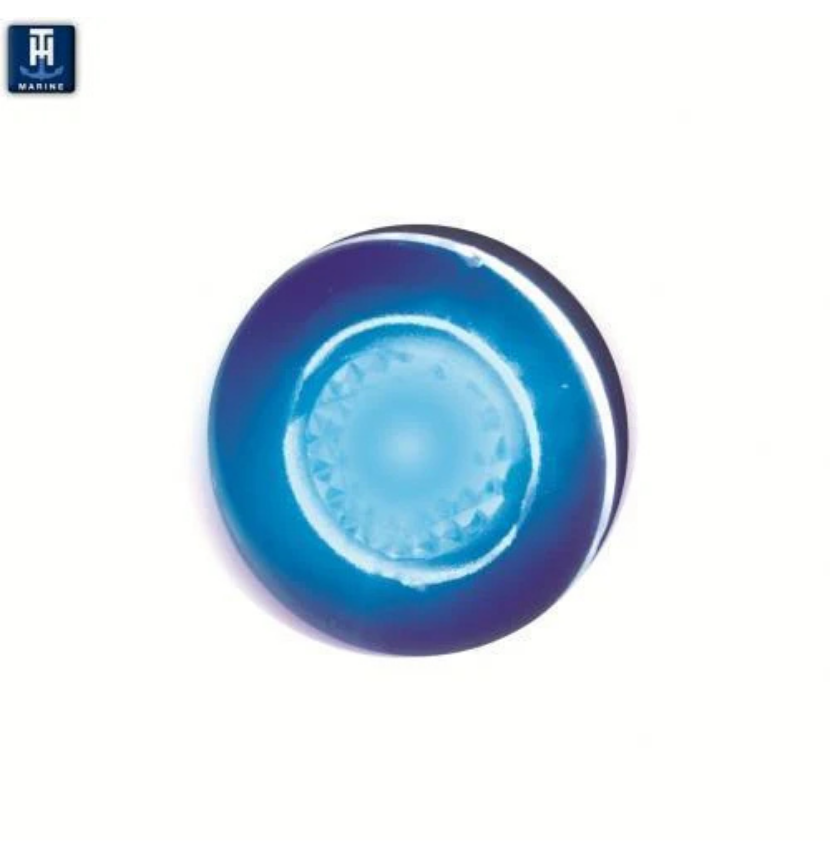 TH Marine Flush Head LED Livewell Light Blue, LED-51875