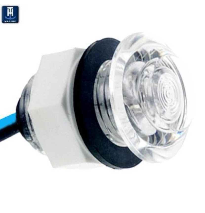 TH Marine LED Mini Button Livewell Light, LWLM-1P-LED-DP