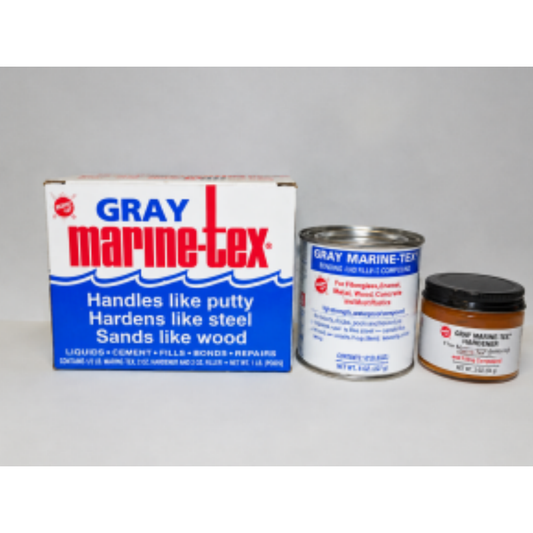 Travaco Marine-Tex Epoxy Putty, Gray, 14oz, RM302K