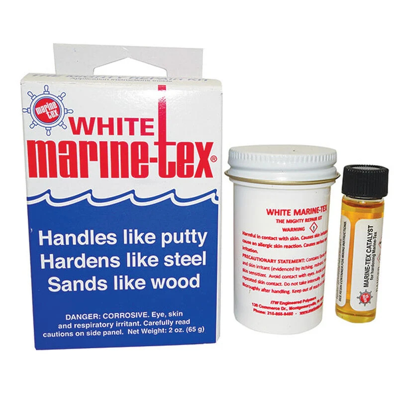 Travaco Marine-Tex Epoxy Putty, White, 2oz, RM305K