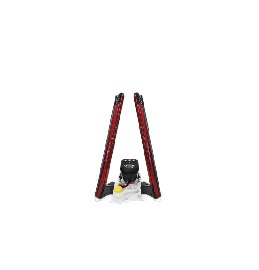 Power-Pole ONE PUMP Bls 8ft Dual Pole-Red, PP-2-BLS-8-RD