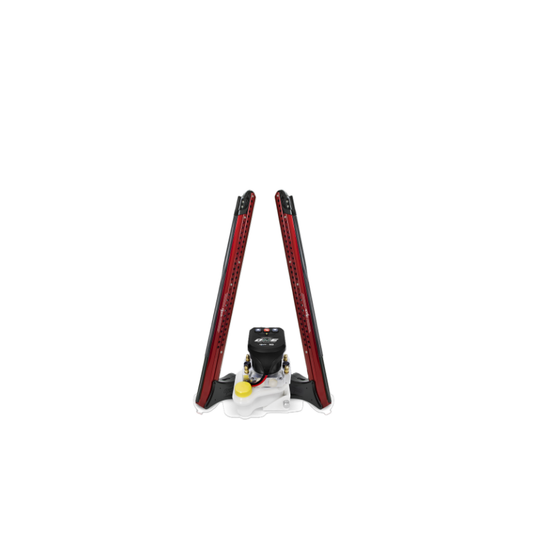 Power-Pole ONE PUMP Bls 8ft Dual Pole-Red, PP-2-BLS-8-RD