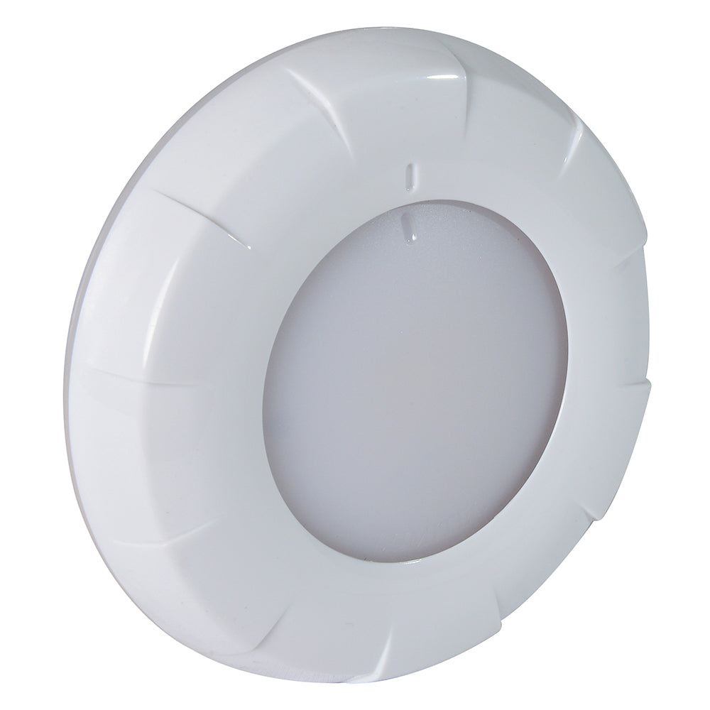 Lumitec Aurora LED Dome Light - White Finish - White/Blue Dimming [101075]