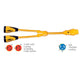 Marinco Y504-2-30 EEL (2)-30A-125V Female to (1)50A-125/250V Male "Y" Adapter - Yellow [Y504-2-30]