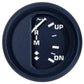 Faria Euro Black 2" Trim Gauge f/ Mercury / Mariner / Mercruiser / Volvo DP / Yamaha 01 and Newer [12828]