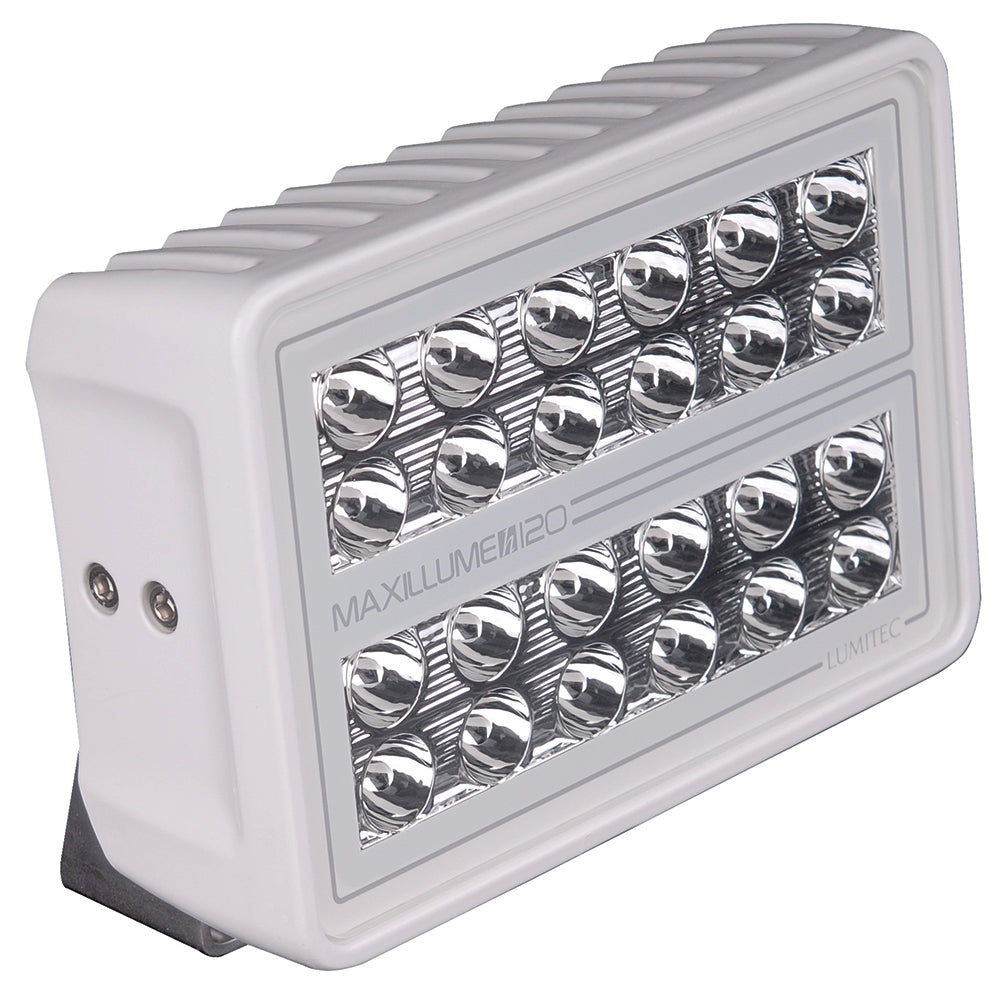 Lumitec Maxillume h120 - Trunnion Mount Flood Light - White Housing - White Dimming [101346]