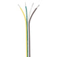 Ancor Ribbon Bonded Cable - 16/4 AWG - Brown/Green/White/Yellow - Flat - 100' [154510]