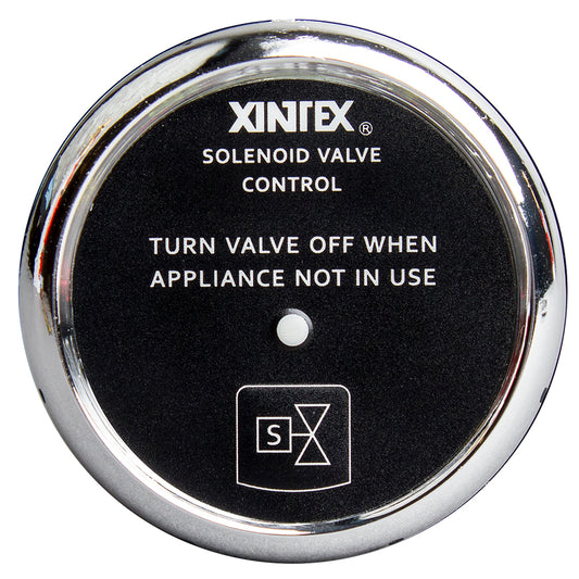 Fireboy-Xintex Propane Control  Solenoid Valve w/Chrome Bezel Display [C-1C-R]