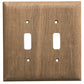 Whitecap Teak 2-Toggle Switch/Receptacle Cover Plate [60176]