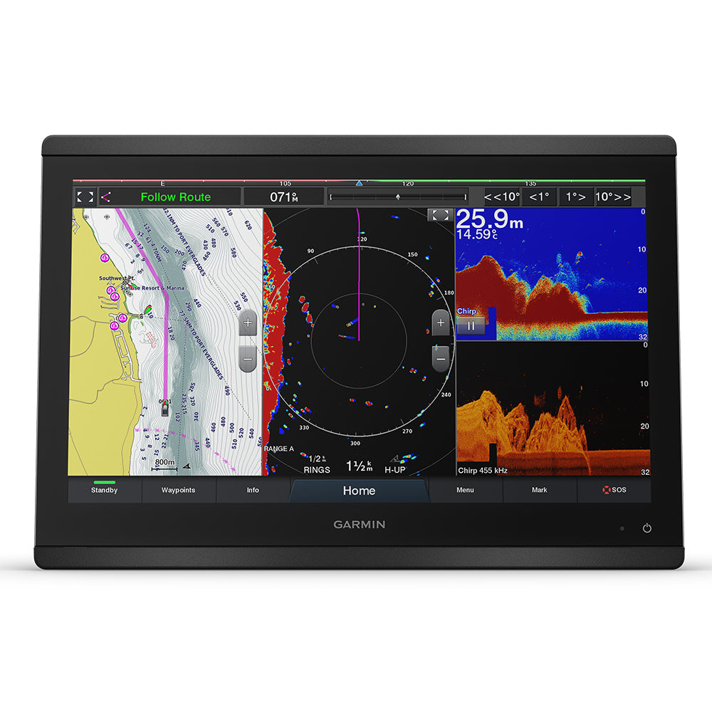 Garmin GPSMAP 8416xsv 16" Chartplotter/Sounder Combo w/Worldwide Basemap  Sonar [010-02093-02]