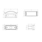 Lumitec Contour Series Inset Navigation Light - Stern White [101576]