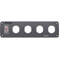 Blue Sea Water Resistant USB Accessory Panel - 15A Circuit Breaker, 4x Blank Apertures [4369]