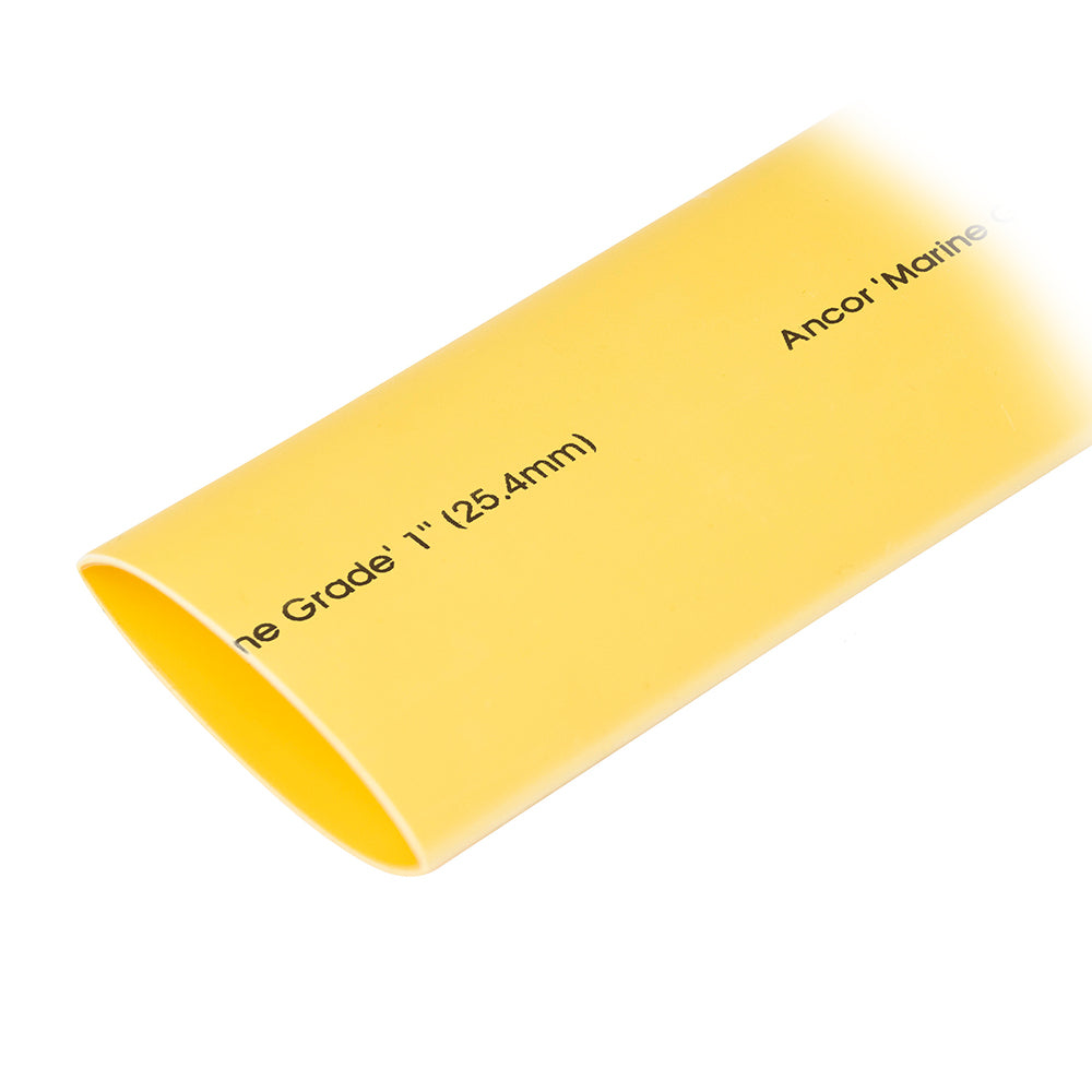 Ancor Heat Shrink Tubing 1" x 48" - Yellow - 1 Pieces [307948]