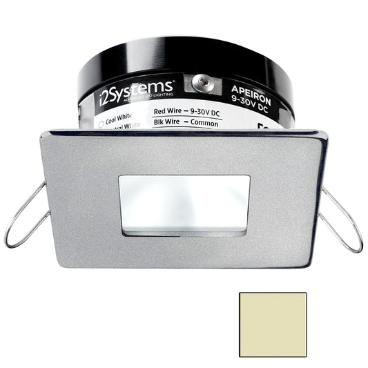 i2Systems Apeiron PRO A503 - 3W Spring Mount Light - Square/Square - Warm White - Brushed Nickel Finish [A503-44CBBR]