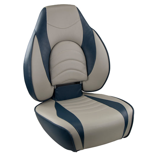 Springfield Fish Pro High Back Folding Seat - Blue/Grey [1041631-1]