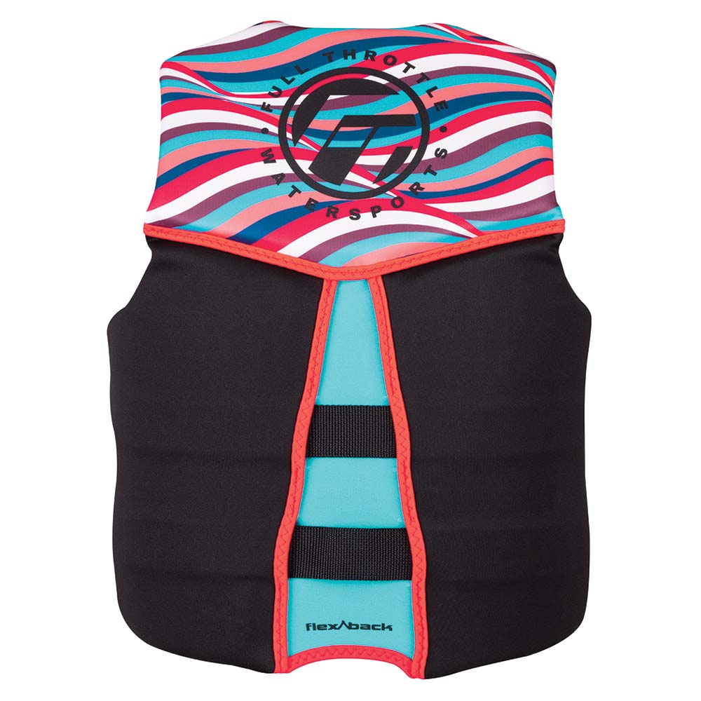 Full Throttle Womens Rapid-Dry Flex-Back Life Jacket - Womens L - Pink/Black [142500-105-840-22]