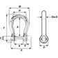 Wichard Self-Locking Bow Shackle - Diameter 5mm - 3/16" [01242]