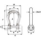 Wichard Self-Locking Bow Shackle - Diameter 8mm - 5/16" [01244]