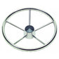 Schmitt Marine 170 Finger Grip Destroyer 5-Spoke 15.5" Stainless Steel Cap 3/4" Tapered Shaft w/Knob [1731521FGK-R]